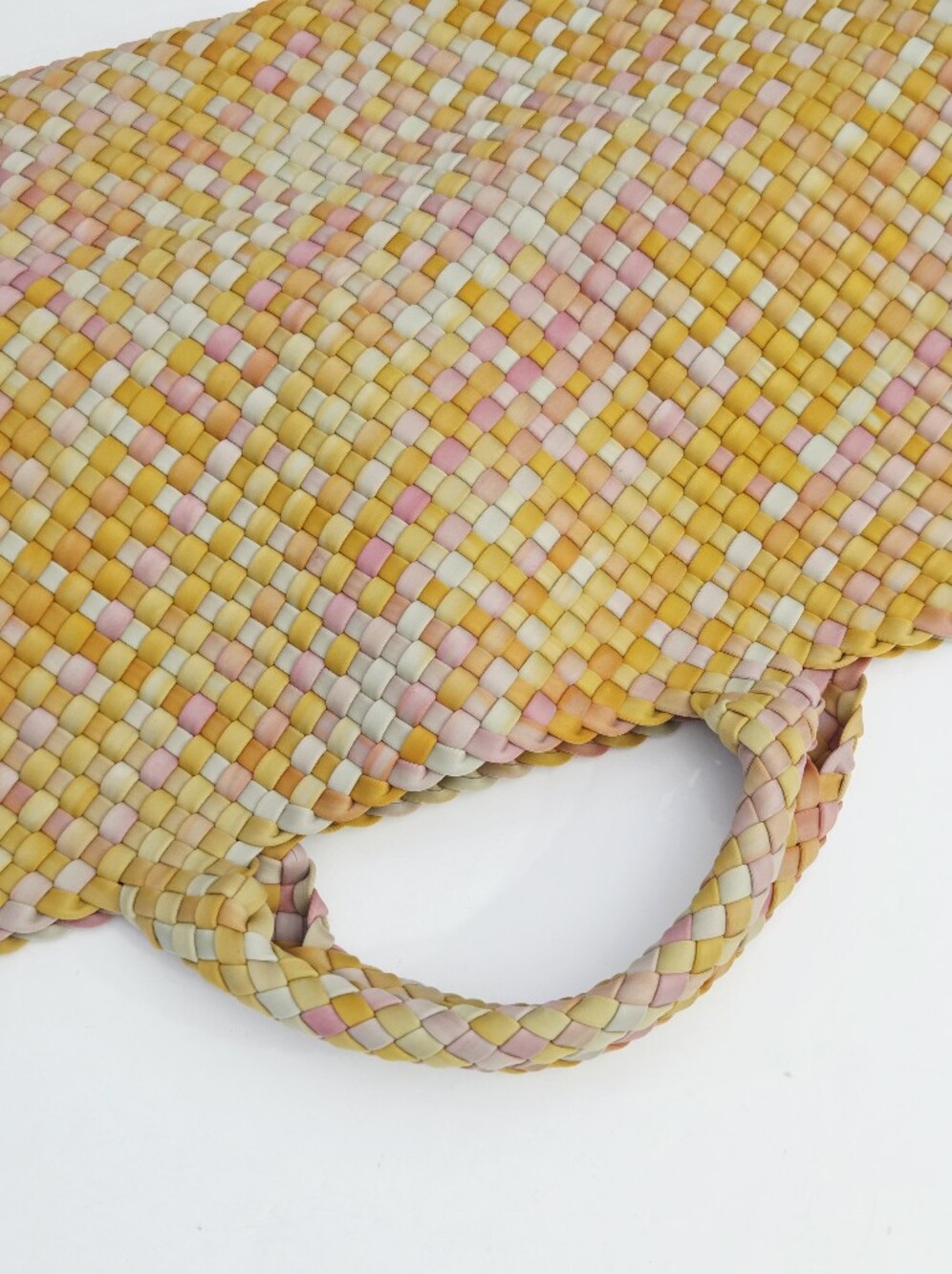 LIKE NEW NAGHEDI ST BARTHS LARGE TOTE BAG - SAFFRON - Picture 2 of 8